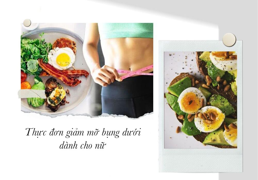 thực đơn giảm mỡ bụng dưới dành cho nữ