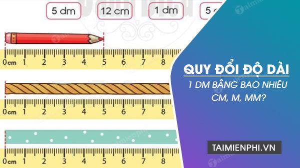 Khám phá: 1 dm bằng bao nhiêu cm, m, mm? Quy đổi đơn vị đềximét.