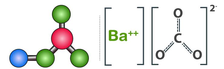 Cấu tạo phân tử của Bari Cacbonat?