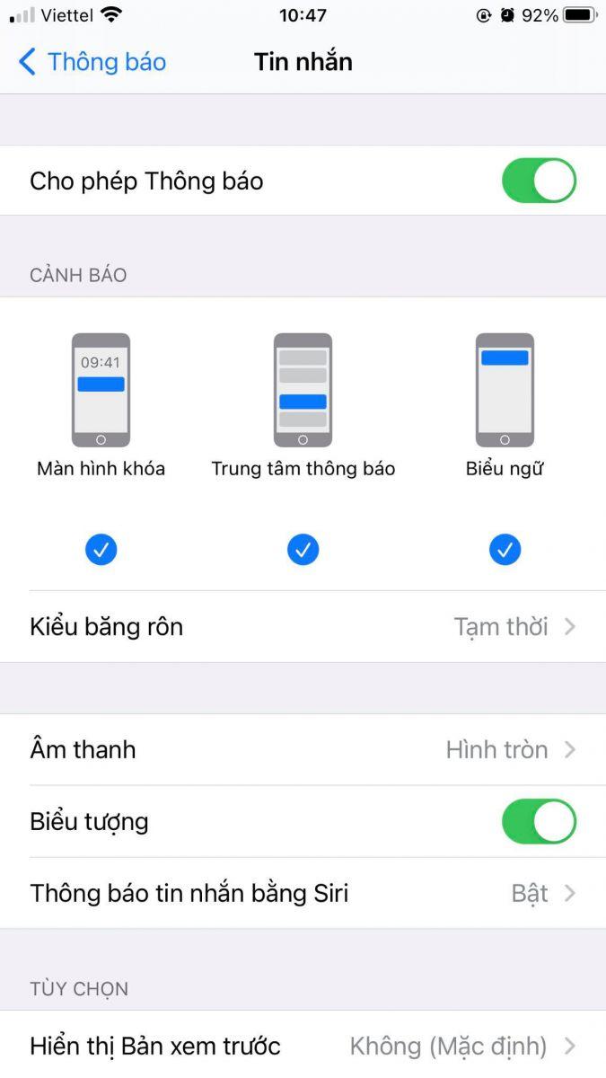 Cách ẩn tin nhắn trên iPhone cực đơn giản