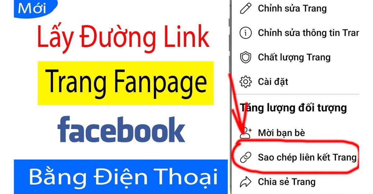 cách lấy link fanpage facebook