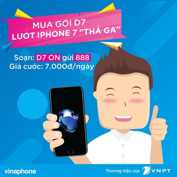 Đăng ký gói D7, có ngay 1.2 GB lướt mạng trong 1 ngày