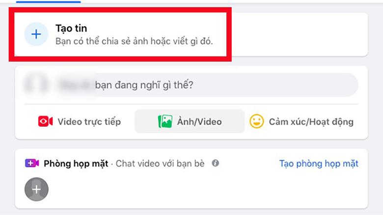 cách đăng story trên Facebook bằng laptop có hình ảnh bước 1 cách 1