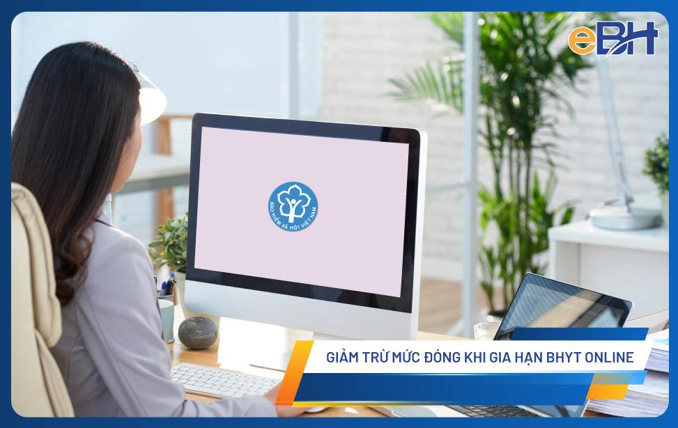 Hướng dẫn các bước giảm trừ mức đóng gia hạn BHYT hộ gia đình Online