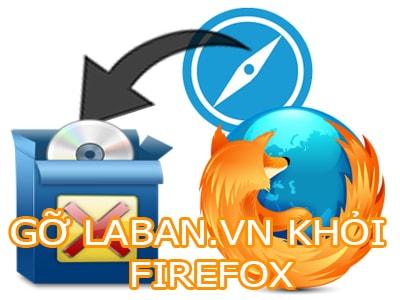 Cách loại bỏ laban.vn khỏi trình duyệt Firefox