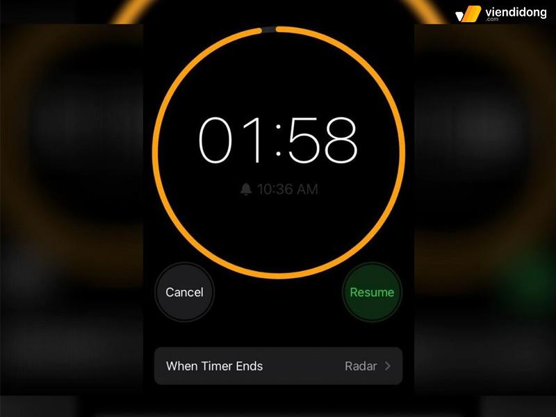 hẹn giờ tắt nguồn điện thoại iPhone 1