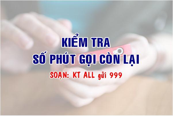 Kiểm tra số phút gọi còn lại Mobifone