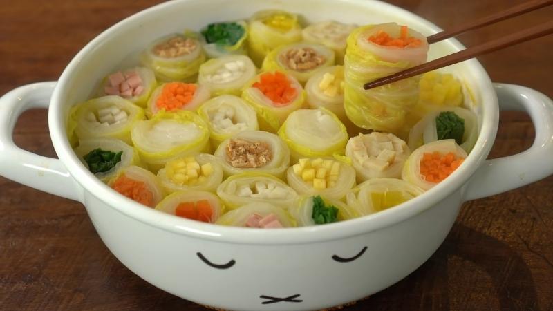 canh bắp cải kiểu Hàn Quốc