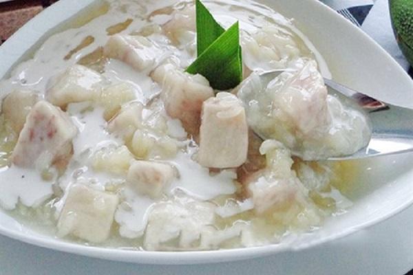 Chè khoai môn với nếp