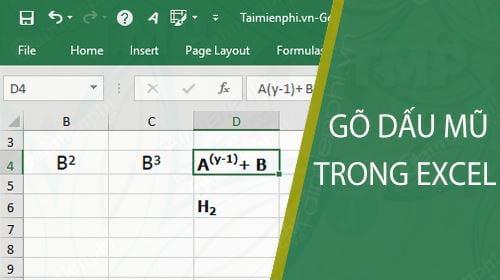 Bí quyết nhập liệu với dấu mũ trong Excel