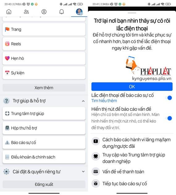 Gửi báo cáo cho Facebook để gỡ hạn chế. Ảnh: TIỂU MINH