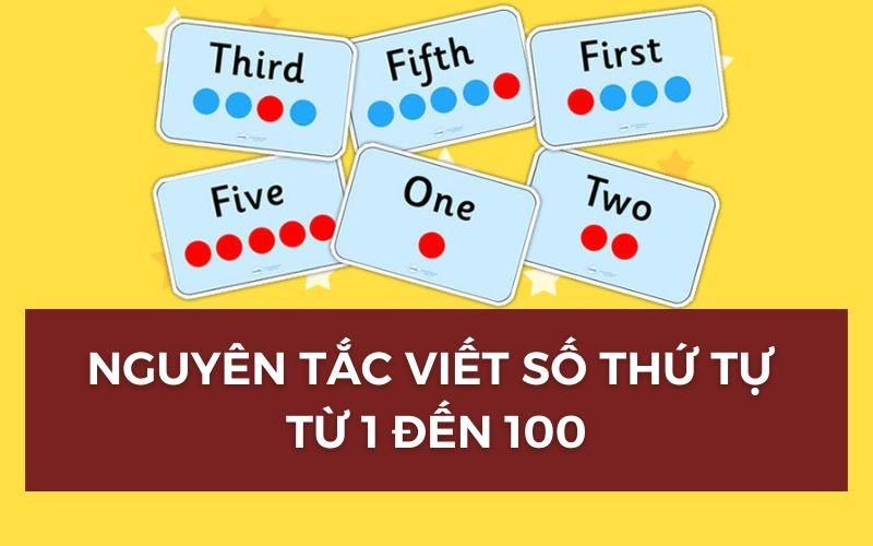 Cách viết số thứ tự trong tiếng Anh từ 1 đến 100