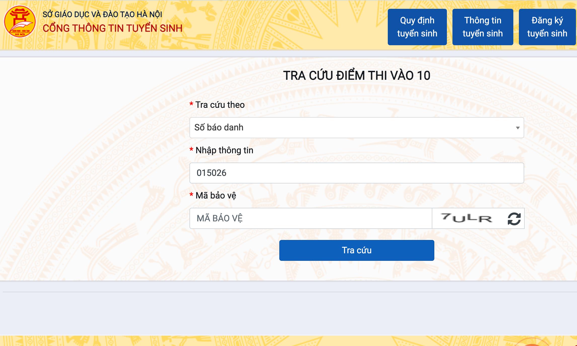 Tra cứu điểm thi vào lớp 10 Hà Nội năm 2023 - 2024.