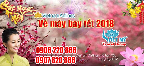 Vietnam Airlines chính thức mở bán vé máy bay tết 2018 đợt 1